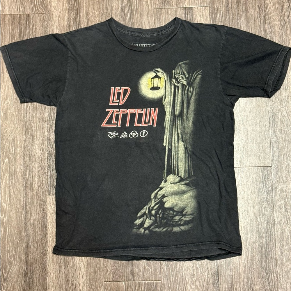 Led Zeppelin Black Graphic Tee